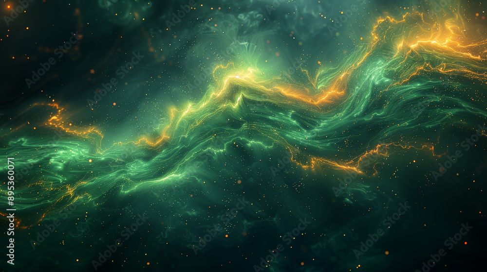 Neon Green and Black Background with Luminous Patterns Evoking a Toxic Biohazardous Feel Neon Green and Black Background with Luminous Patterns Evoking a Toxic Biohazardous Feel