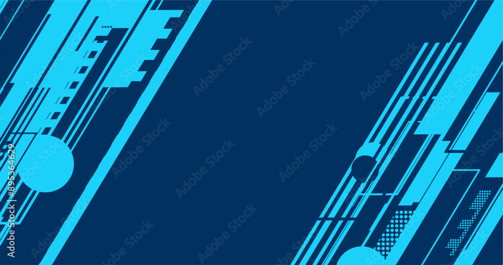 abstract blue tech banner background with lines abstract blue tech banner background with lines