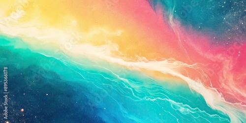 Abstract painting representing flowing water