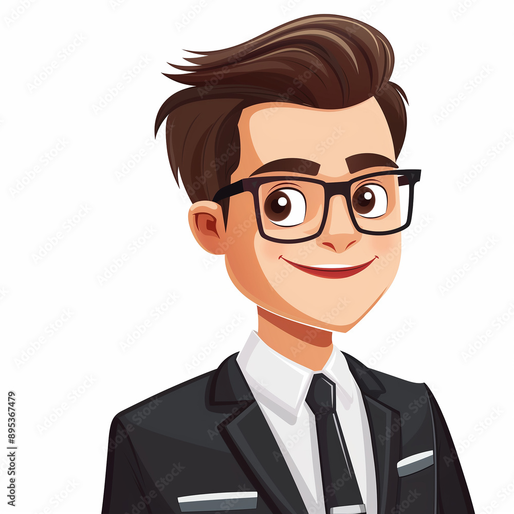 A corporate man. Smiling. Wearing a tie and specs A corporate man. Smiling. Wearing a tie and specs