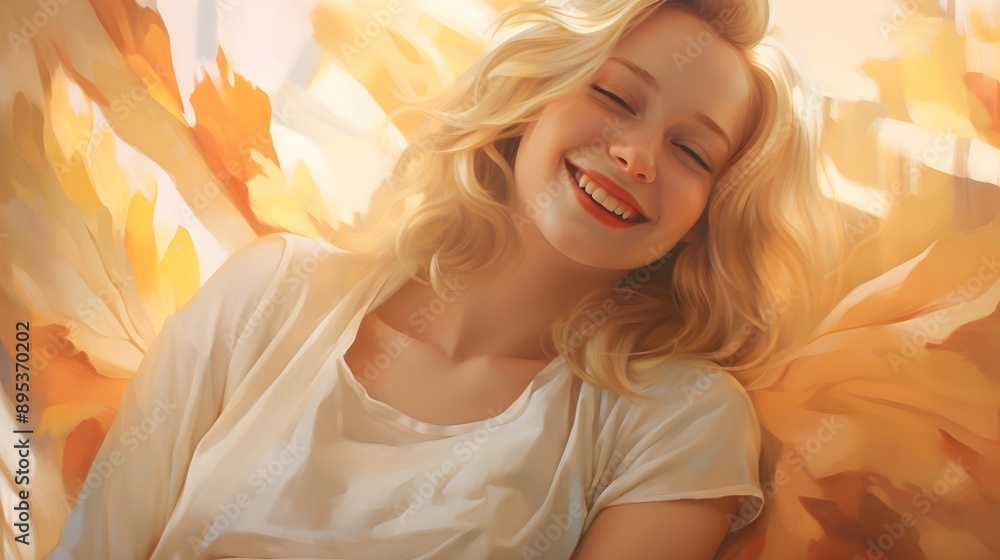 Warm and Radiant Smile in Soft Natural Lighting Warm and Radiant Smile in Soft Natural Lighting