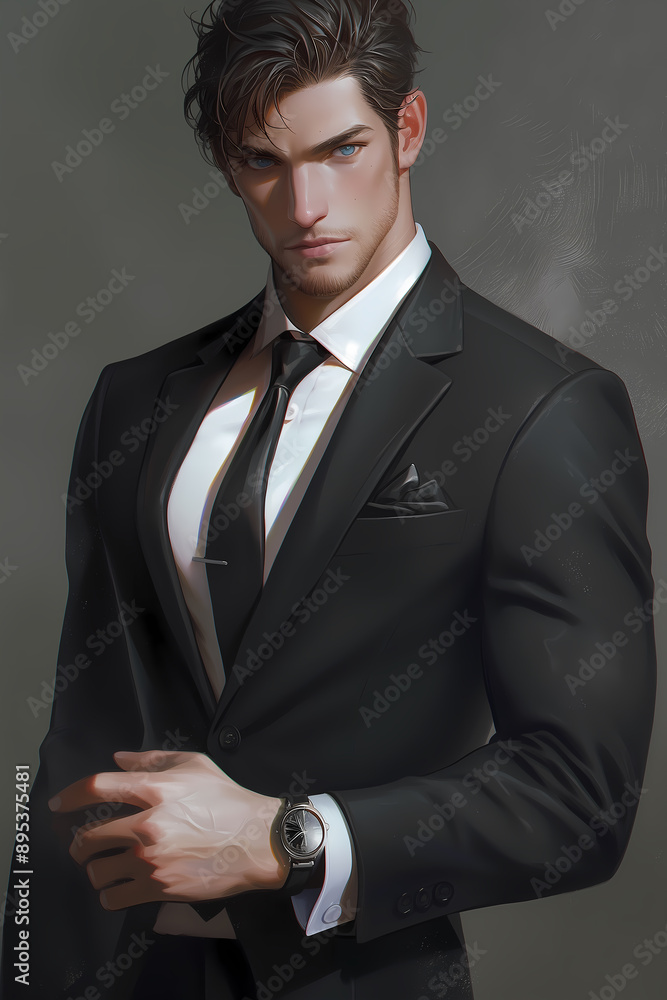 A gentleman in suit and tie A gentleman in suit and tie