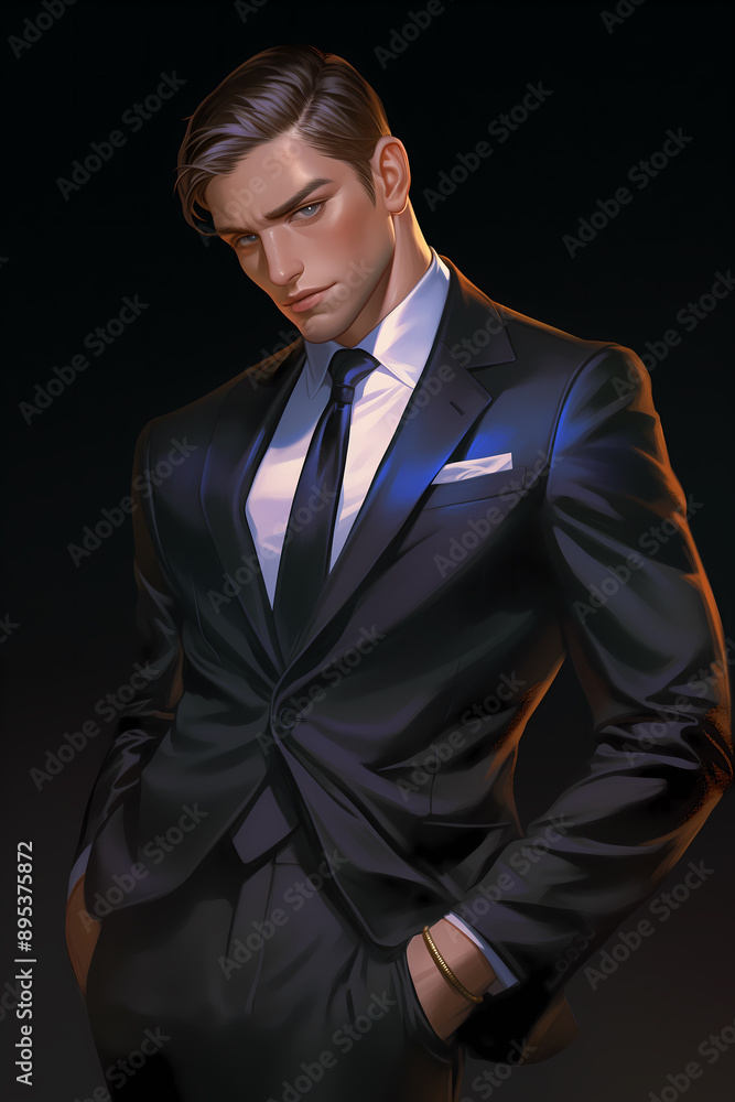 A gentleman in suit and tie A gentleman in suit and tie