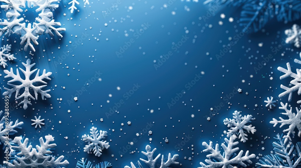 3D snowflake background. Christmas concept 3D snowflake background. Christmas concept