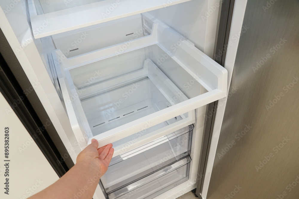 Inside the refrigerator Inside the refrigerator