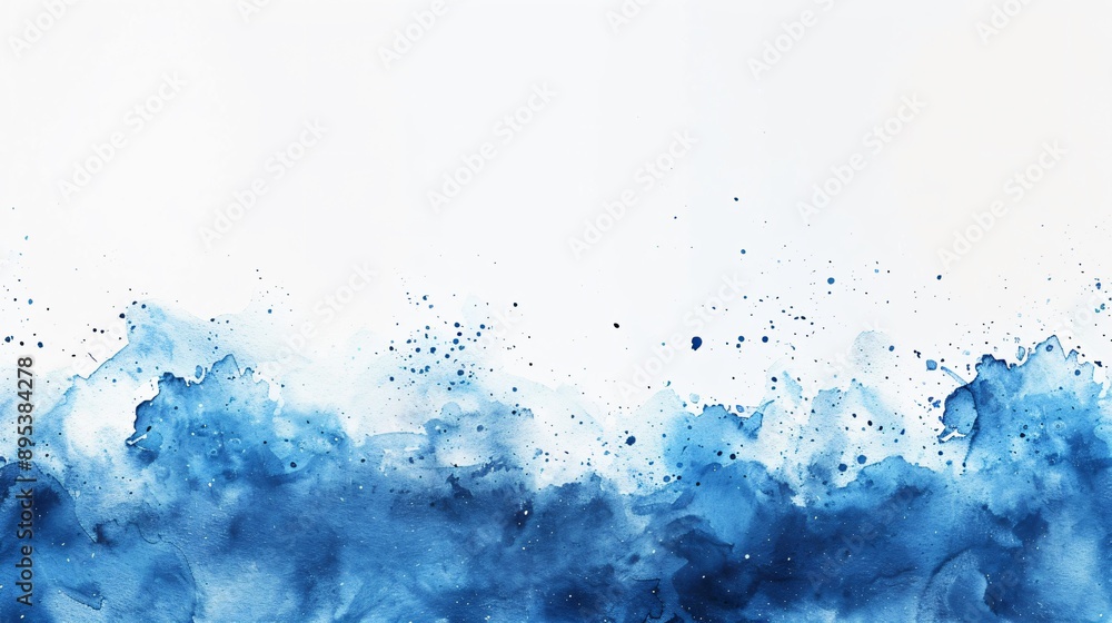 Abstract Blue Watercolor Background Abstract Blue Watercolor Background