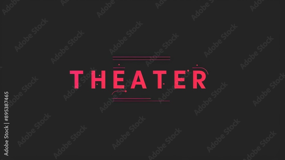 Theater Signage in Bold Typography Theater Signage in Bold Typography