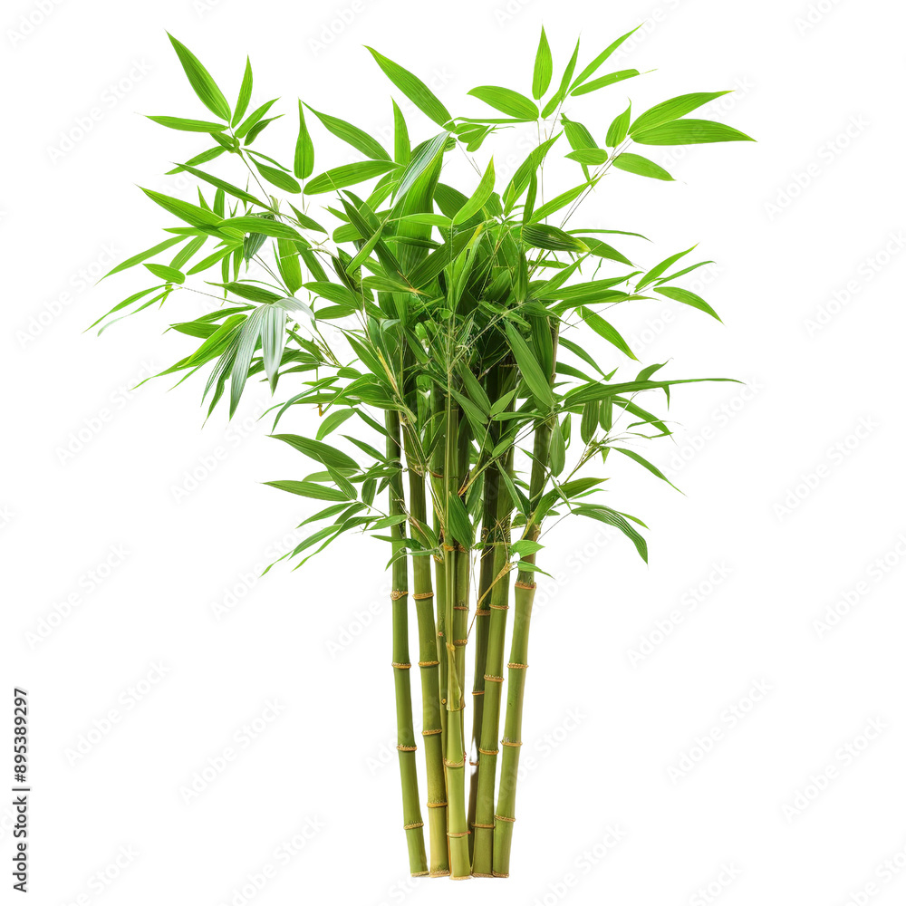 Green Bamboo Plant Isolated on white background Green Bamboo Plant Isolated on white background