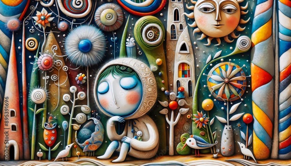 Fototapeta premium Criaturas Fantásticas Un Viaje a lo Imaginario