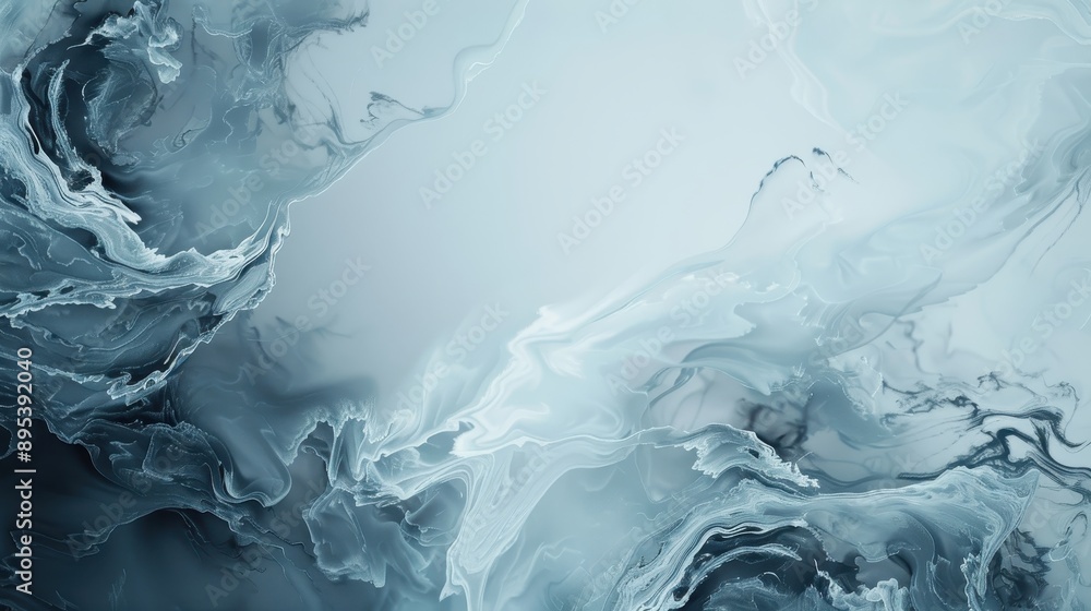 A wave with a blue and white color scheme A wave with a blue and white color scheme