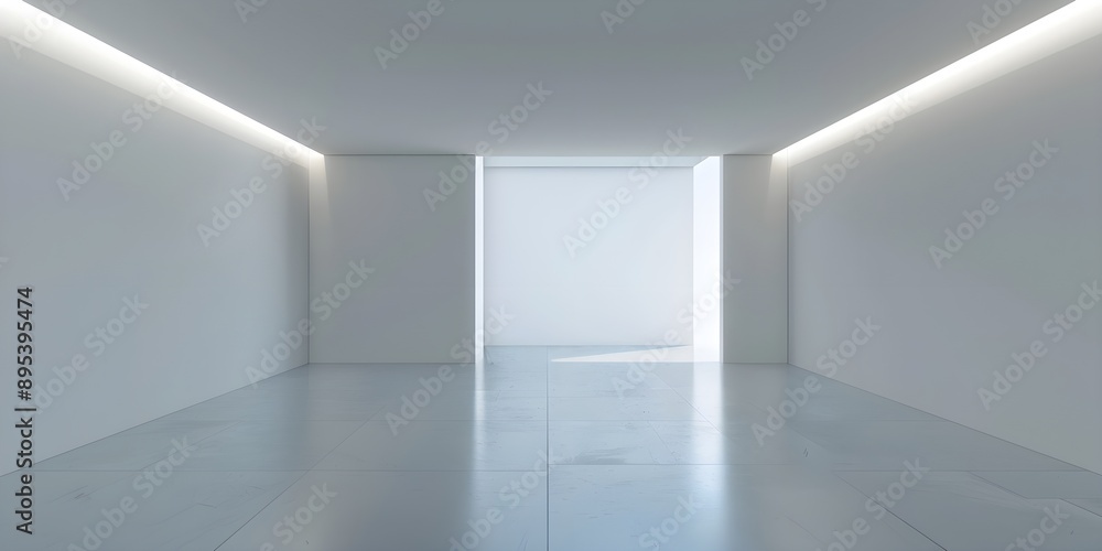 minimalistic empto room with 3 walls visible, symertical, 3d render, no shadows, no textures minimalistic empto room with 3 walls visible, symertical, 3d render, no shadows, no textures