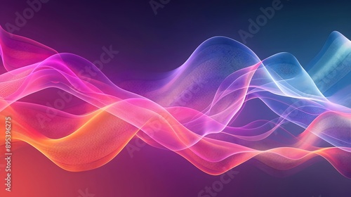 Abstract Waveforms: A modern abstract background with smooth waveforms and gradient colors.