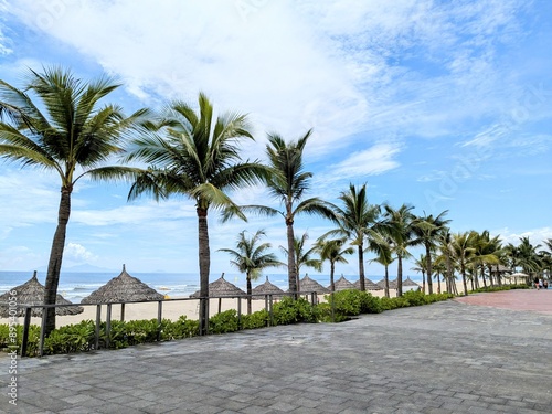 the beautiful Non Nuoc beach in Da nang, Vietnam