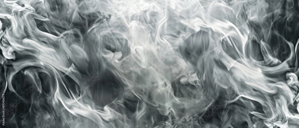 Panoramic close-up, high detail scan of swirling smoke texture, Generative AI Panoramic close-up, high detail scan of swirling smoke texture, Generative AI