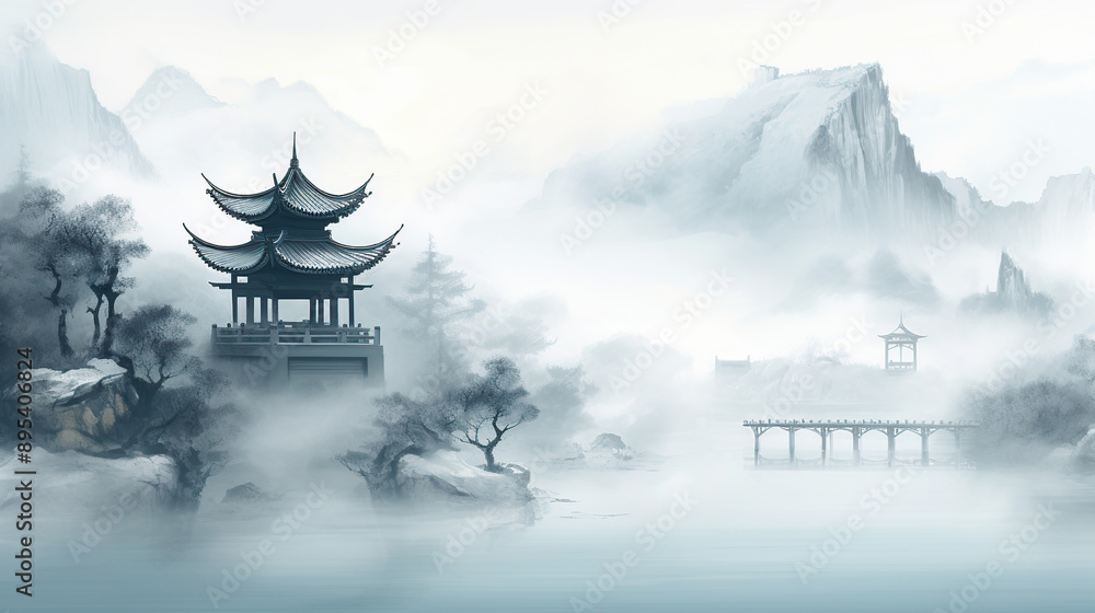 Chinese landscape painting Chinese landscape painting