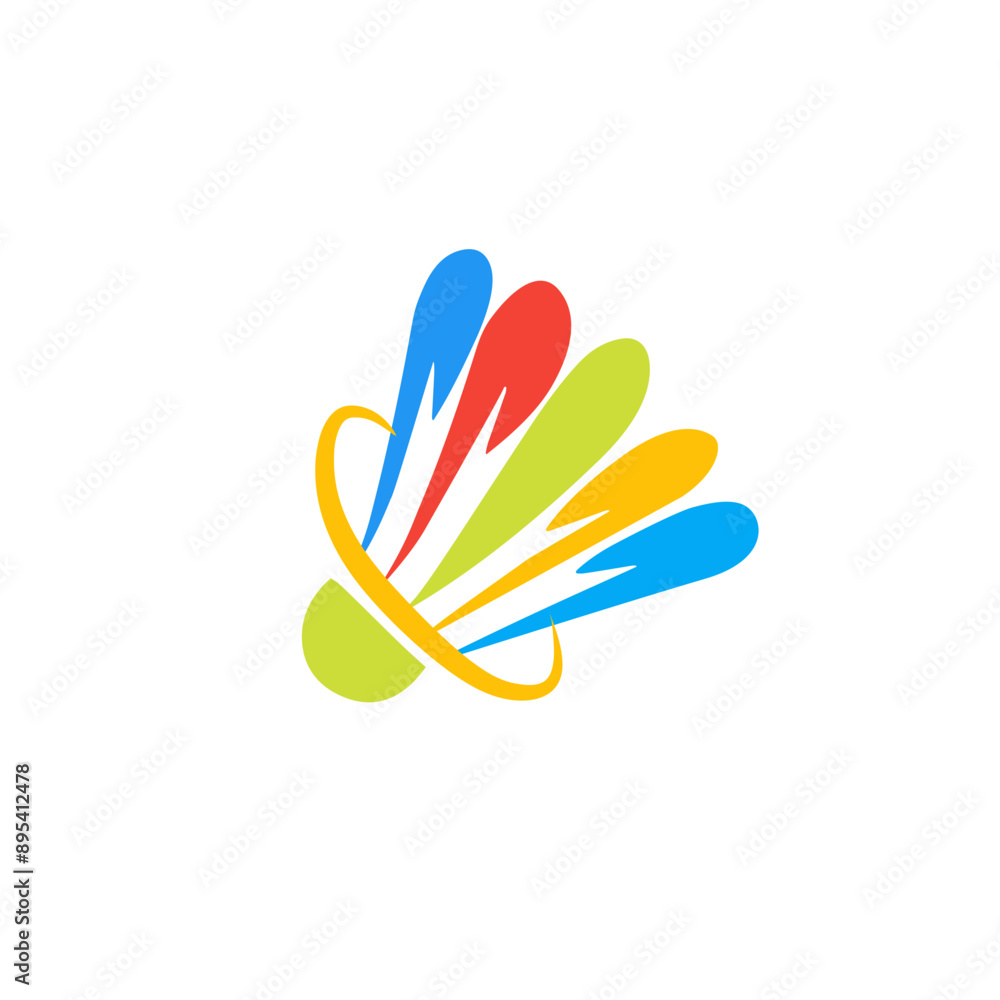 shuttlecock logo design shuttlecock logo design
