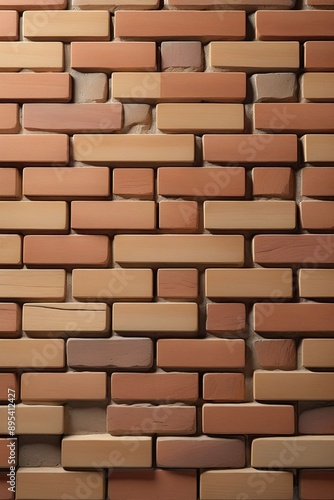 Dark wooden bricks wall, vertical composition