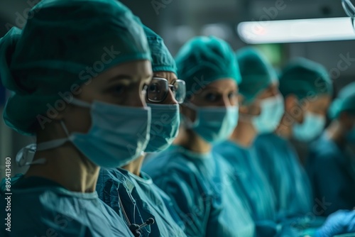 Surgical Team Performing Procedure in Operating Room