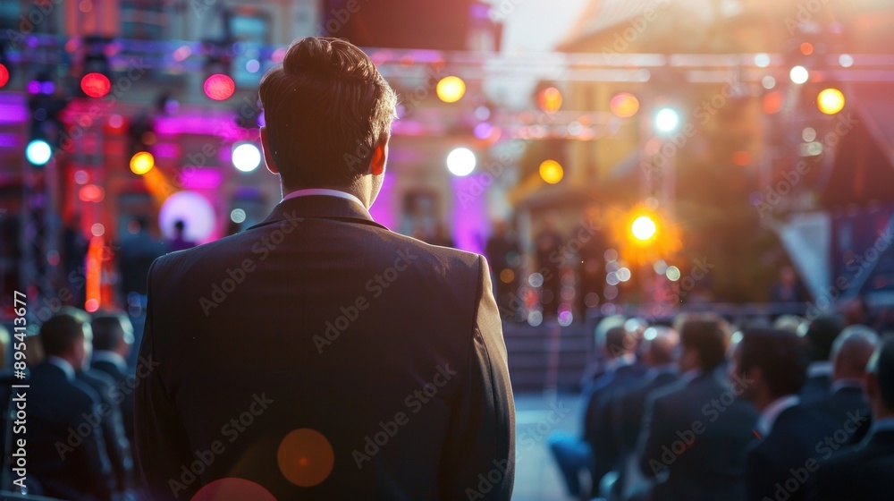 Close-up of a moderator asking questions at an outdoor political debate, candidates focused and attentive, vibrant atmosphere, Portrait close-up, hyper-realistic, high detail, photorealistic, studio Close-up of a moderator asking questions at an outdoor political debate, candidates focused and attentive, vibrant atmosphere, Portrait close-up, hyper-realistic, high detail, photorealistic, studio
