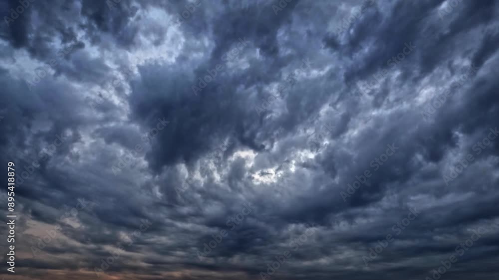timelapse clip with dark clouds at late evening after sunset timelapse clip with dark clouds at late evening after sunset