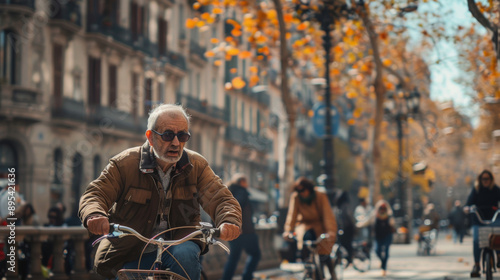 man on bike