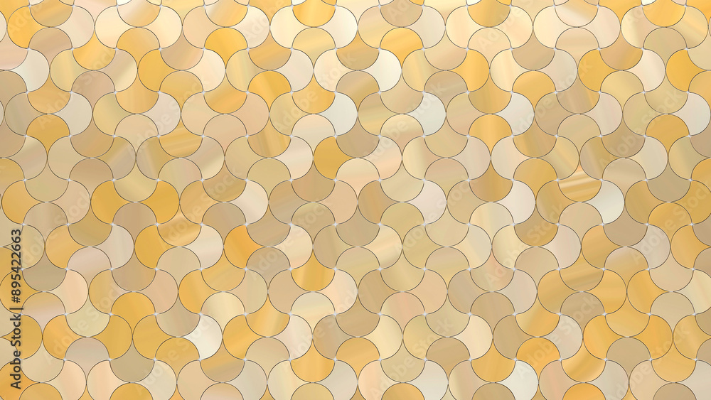 Mosaic Pattern Background in Golden Yellow, Beige, and Light Brown Colors (3D Illustration) Mosaic Pattern Background in Golden Yellow, Beige, and Light Brown Colors (3D Illustration)