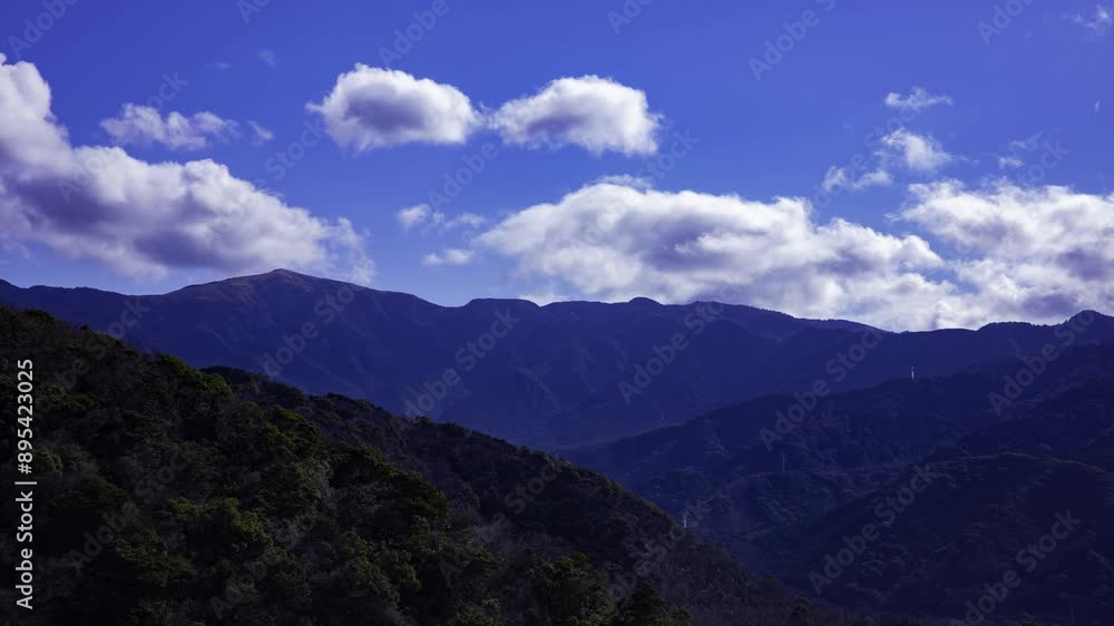A timelapse of cloud at the mountain in Izu Shizuoka tilt A timelapse of cloud at the mountain in Izu Shizuoka tilt