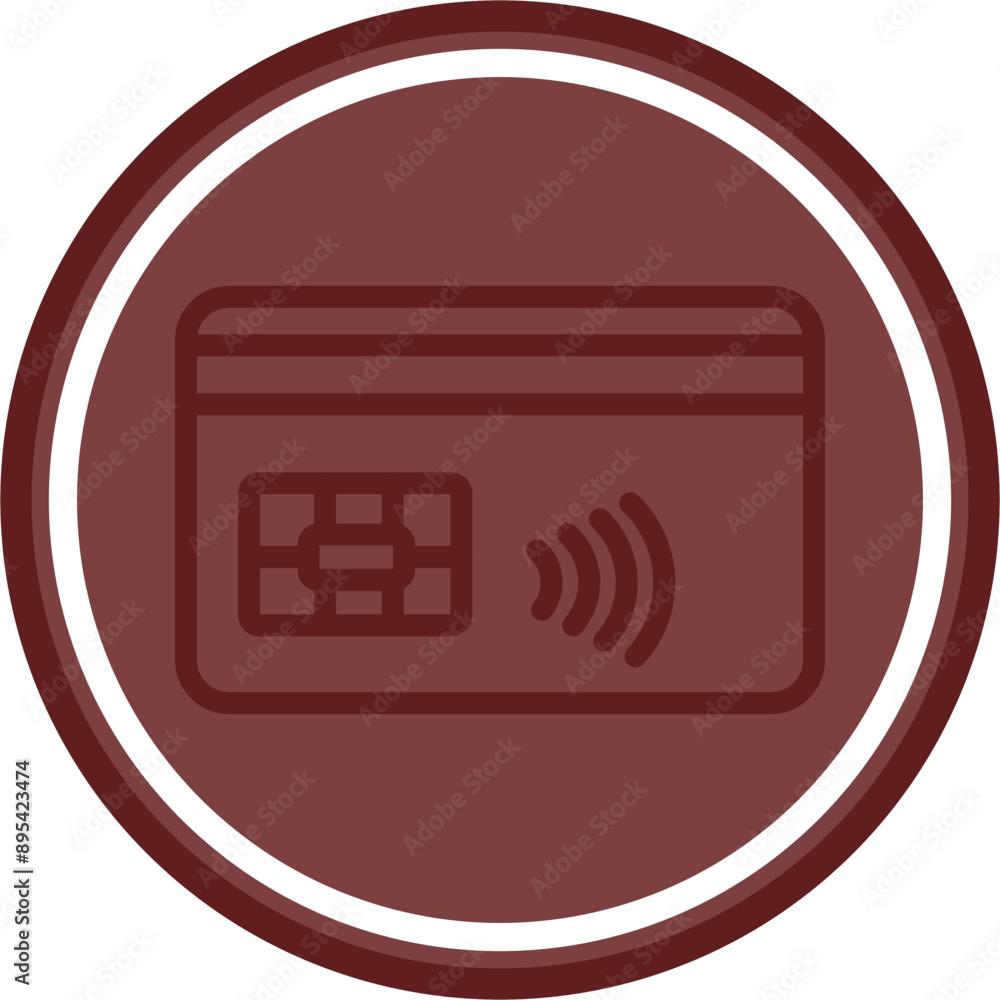Credit Card Vector Line Maroon Circle Maroon Credit Card Vector Line Maroon Circle Maroon