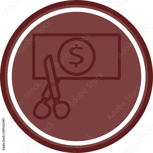 Discount Vector Line Maroon Circle Maroon
