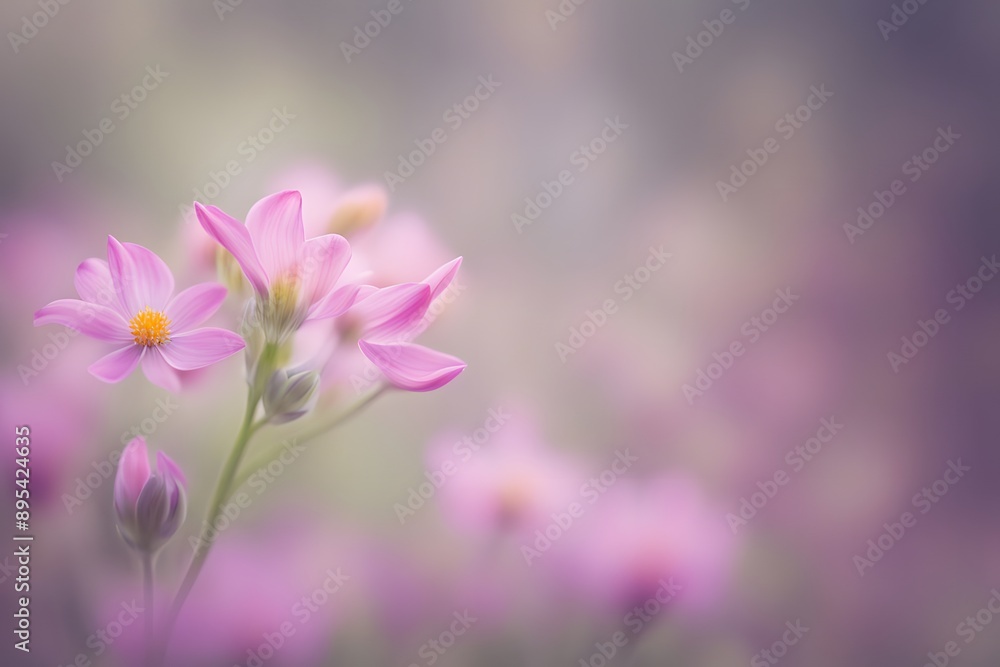 Gillyflower flower bokeh background, Ai Generated Gillyflower flower bokeh background, Ai Generated