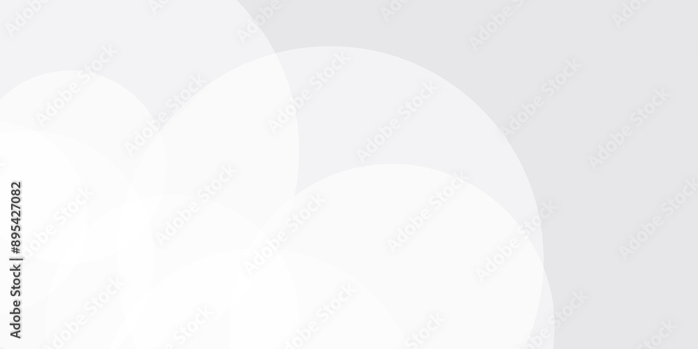 Geometric overlap pattern. Circles shape White and gray gradient. abstract design with futuristic concept background, modern computer, technology and innovation. Geometric overlap pattern. Circles shape White and gray gradient. abstract design with futuristic concept background, modern computer, technology and innovation.
