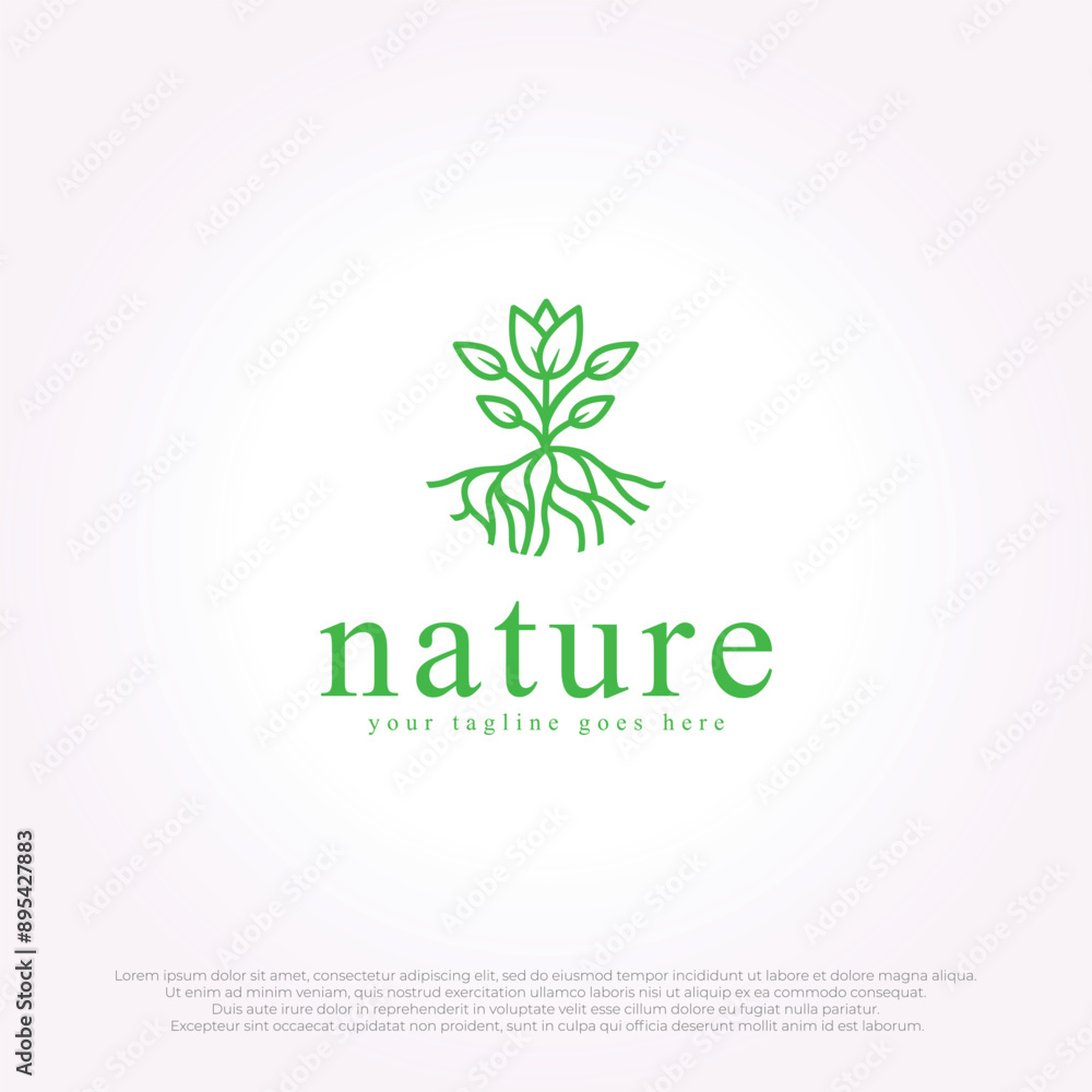 Tropical plant logo. Vector abstract badge for design of natural products, flower shop, cosmetics, ecology concepts, health, spa, yoga Center. Tropical plant logo. Vector abstract badge for design of natural products, flower shop, cosmetics, ecology concepts, health, spa, yoga Center.