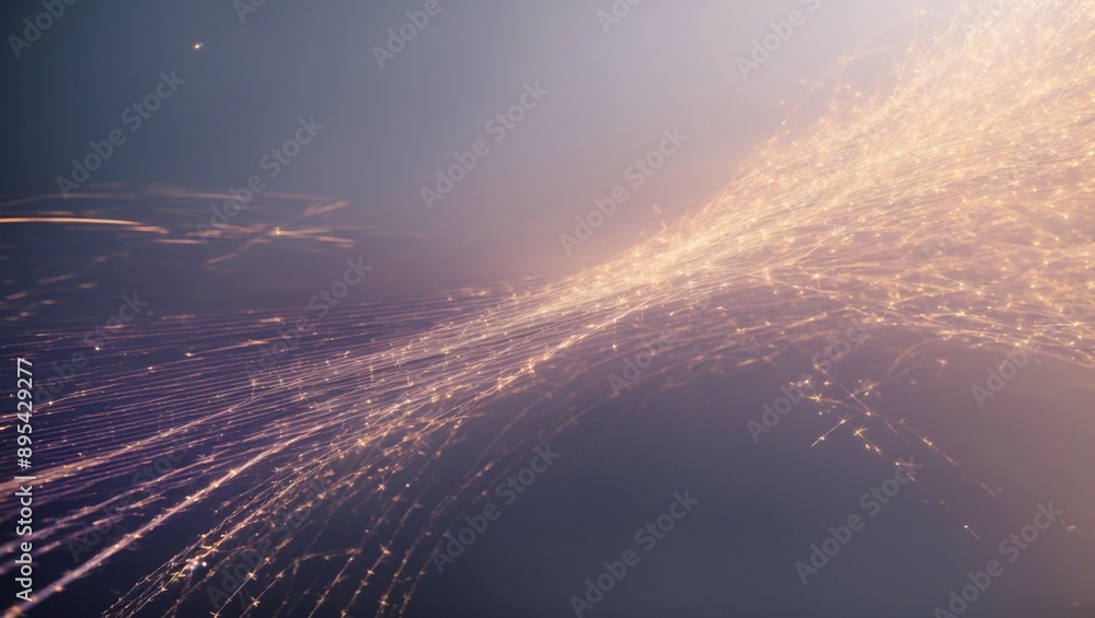 Cosmic Spark: A celestial canvas bursts with golden light, casting a