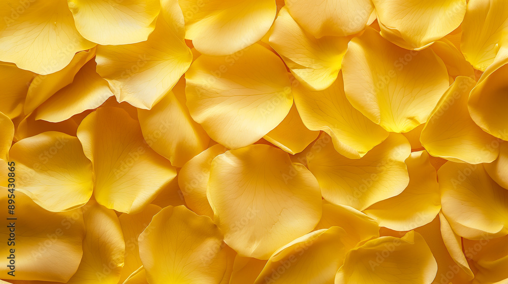 A dense arrangement of yellow rose petals filling the frame. A dense arrangement of yellow rose petals filling the frame.
