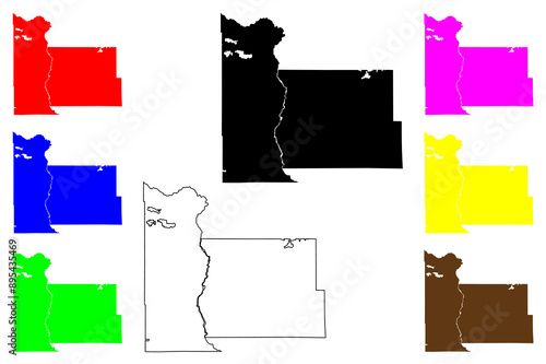 Morrison County, Minnesota (U.S. county, United States of America, USA, U.S., US) map vector illustration, scribble sketch Morrison map photo