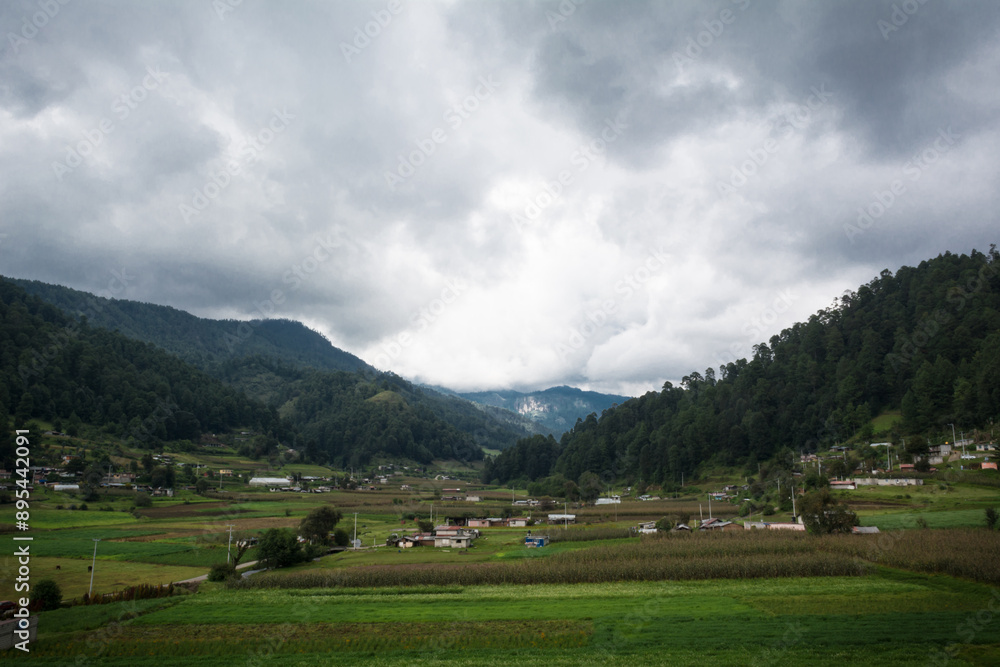 Mountain landscape in a cloudy day Mountain landscape in a cloudy day