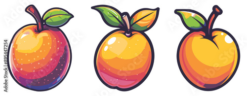 mango fruit cartoon illustration isolated on white ,generative ai