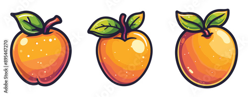 mango fruit cartoon illustration isolated on white ,generative ai
