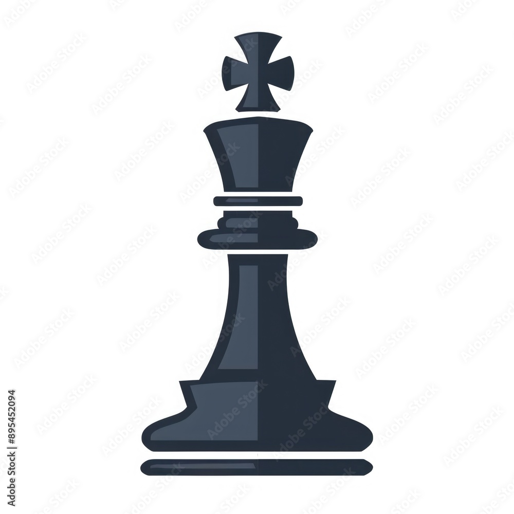 Strategic Chess Piece Icon on White Background for Website Design Strategic Chess Piece Icon on White Background for Website Design