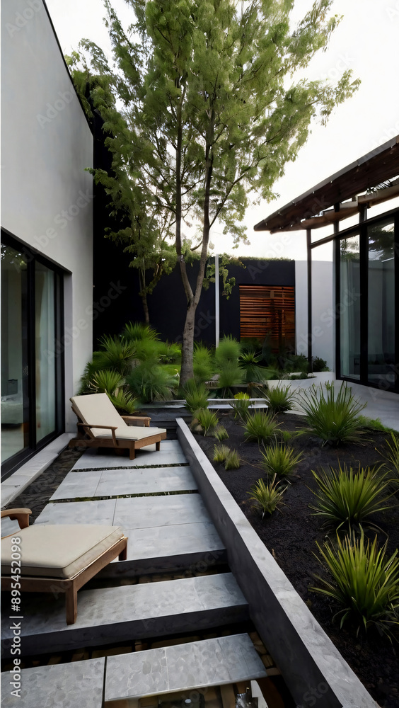 Modern Style landscape design model Modern Style landscape design model