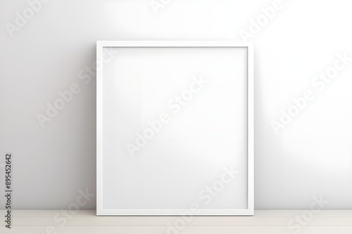 Blank Picture Frame Mockup. Copy Space