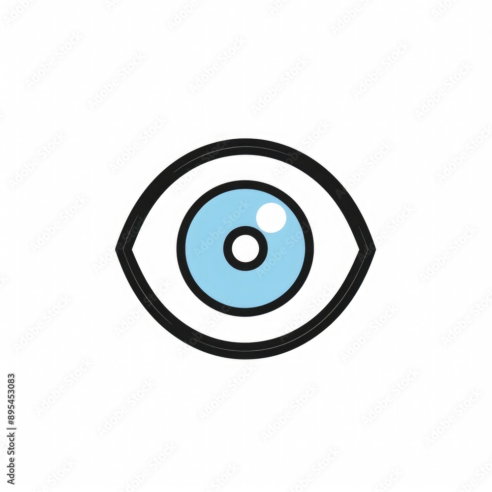 Eye Icon Vector Illustration for Websites on White Background Eye Icon Vector Illustration for Websites on White Background