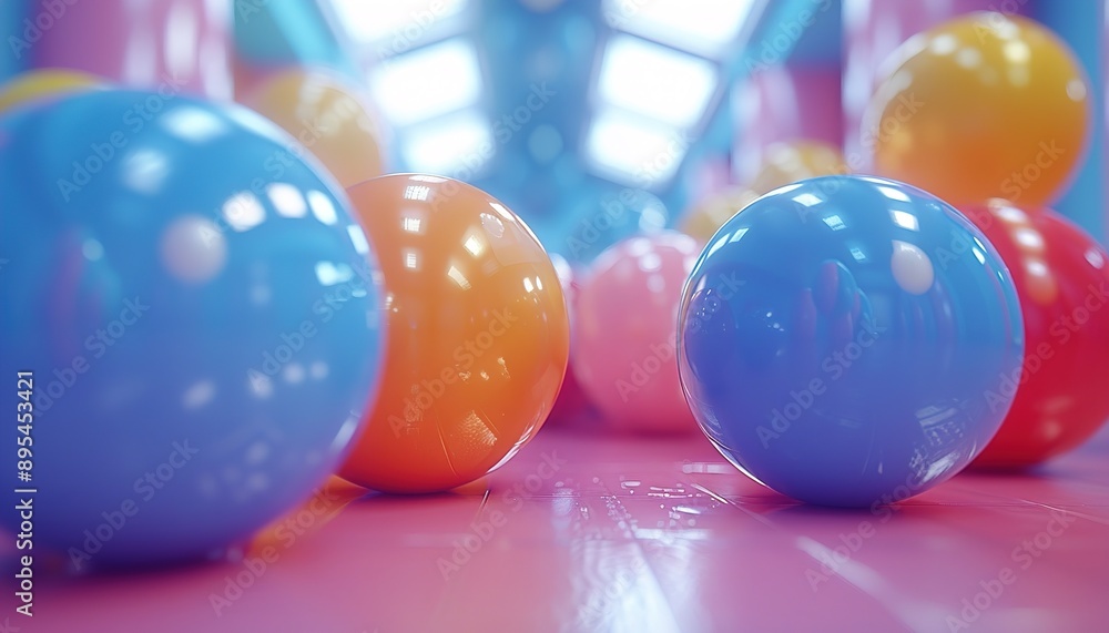 Naklejka premium Set of colorful spheres