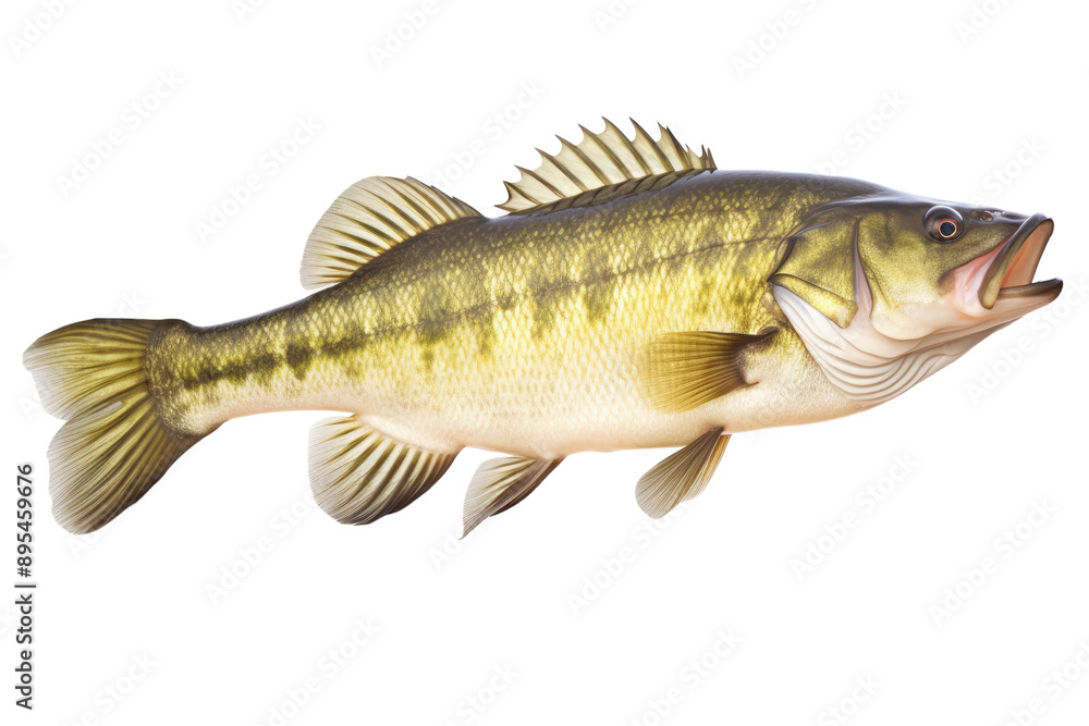 Largemouth Bass with Vibrant Colors Isolated on Transparent Background Largemouth Bass with Vibrant Colors Isolated on Transparent Background
