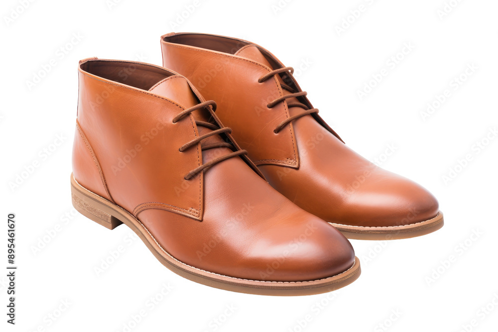 Chukka Shoes in a Fashionable Display Isolated on Transparent Background Chukka Shoes in a Fashionable Display Isolated on Transparent Background