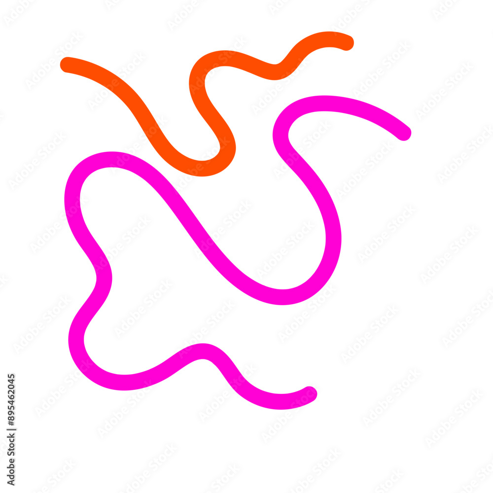 Pink orange squiggly lines abstract vectors background Pink orange squiggly lines abstract vectors background