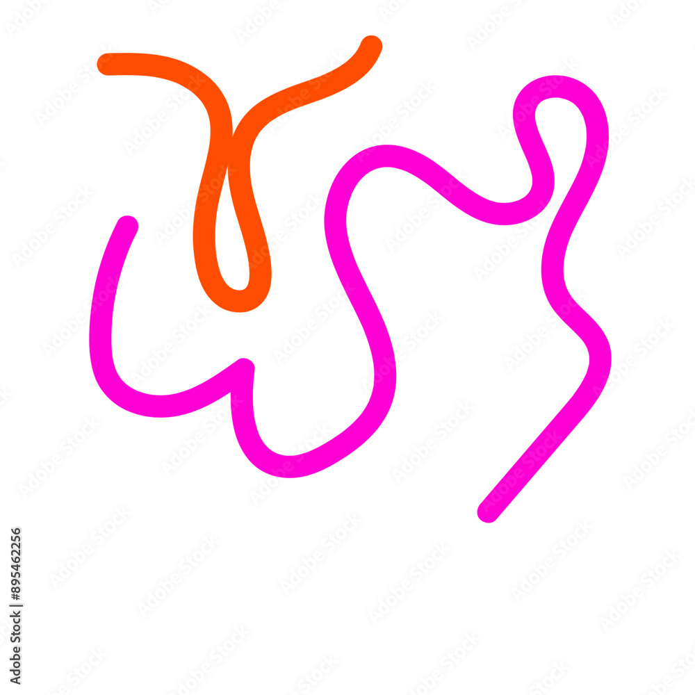 Pink orange squiggly lines abstract vectors background Pink orange squiggly lines abstract vectors background