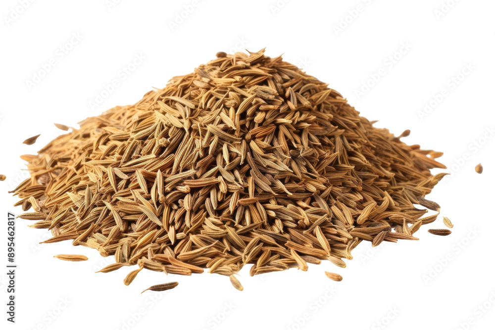 Whole Cumin Seeds isolated on transparent background Whole Cumin Seeds isolated on transparent background