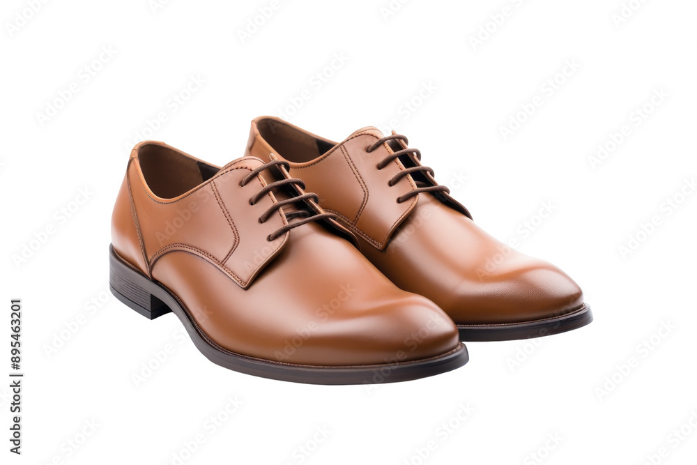 Wingtip Derby Shoes isolated on transparent background Wingtip Derby Shoes isolated on transparent background