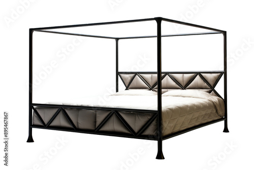 Wallpaper Mural Industrial Style Open Frame Bed isolated on transparent background Torontodigital.ca